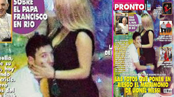 Barcelona star Messi's photos in "OK" magazine have been said to be a hoax.