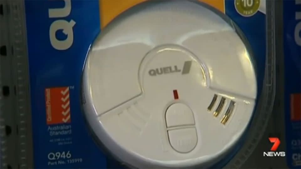 Experts say there are two types of alarm: photoelectric and ionisation. Photo: 7 News