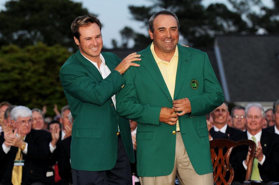 Angel Cabrera was on top of the world when he won the Masters in 2009 (Getty Images)