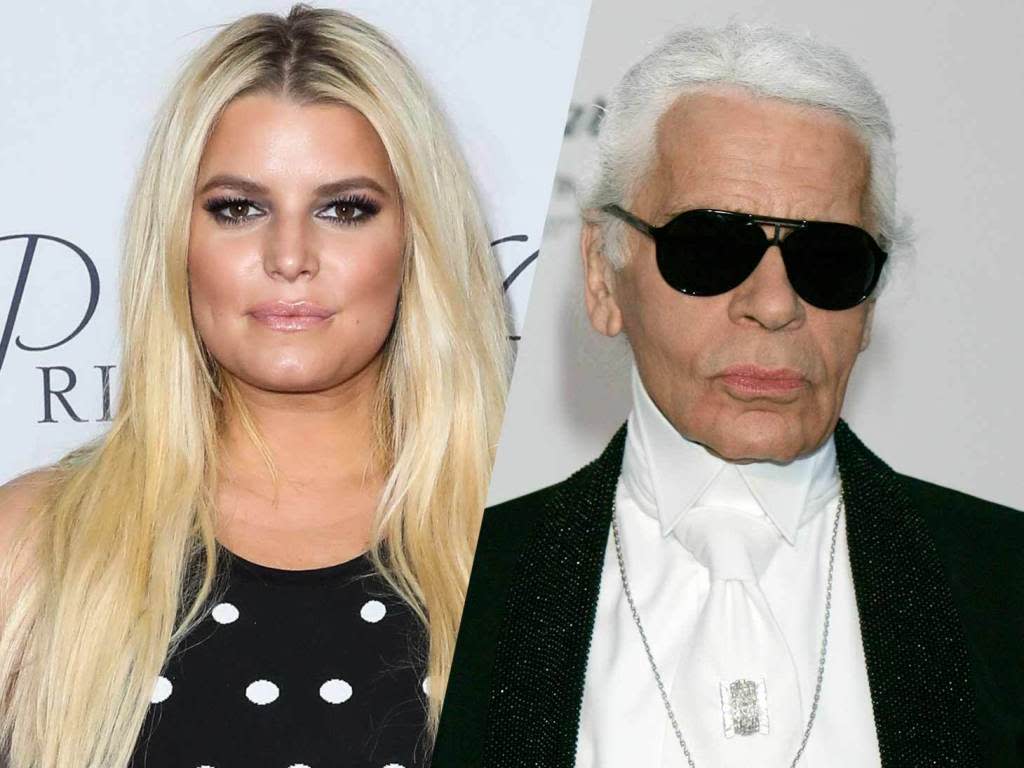 Jessica Simpson, Karl Lagerfeld