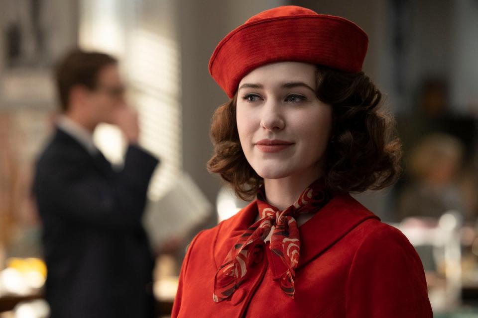 Rachel Brosnahan is superb in ‘The Marvelous Mrs Maisel’ (Amazon)