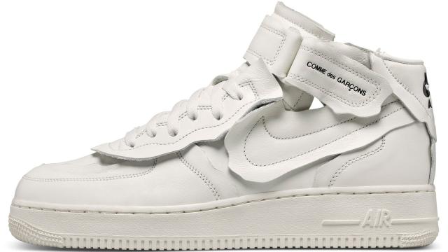 Comme des Garçons x Nike Air Force 1 Mid Collab Is Releasing This Week