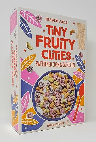 Trader Joe's Tiny Fruity Cuties Cereal Net Wt. 16 Oz (1 Lb) - Pack of 1