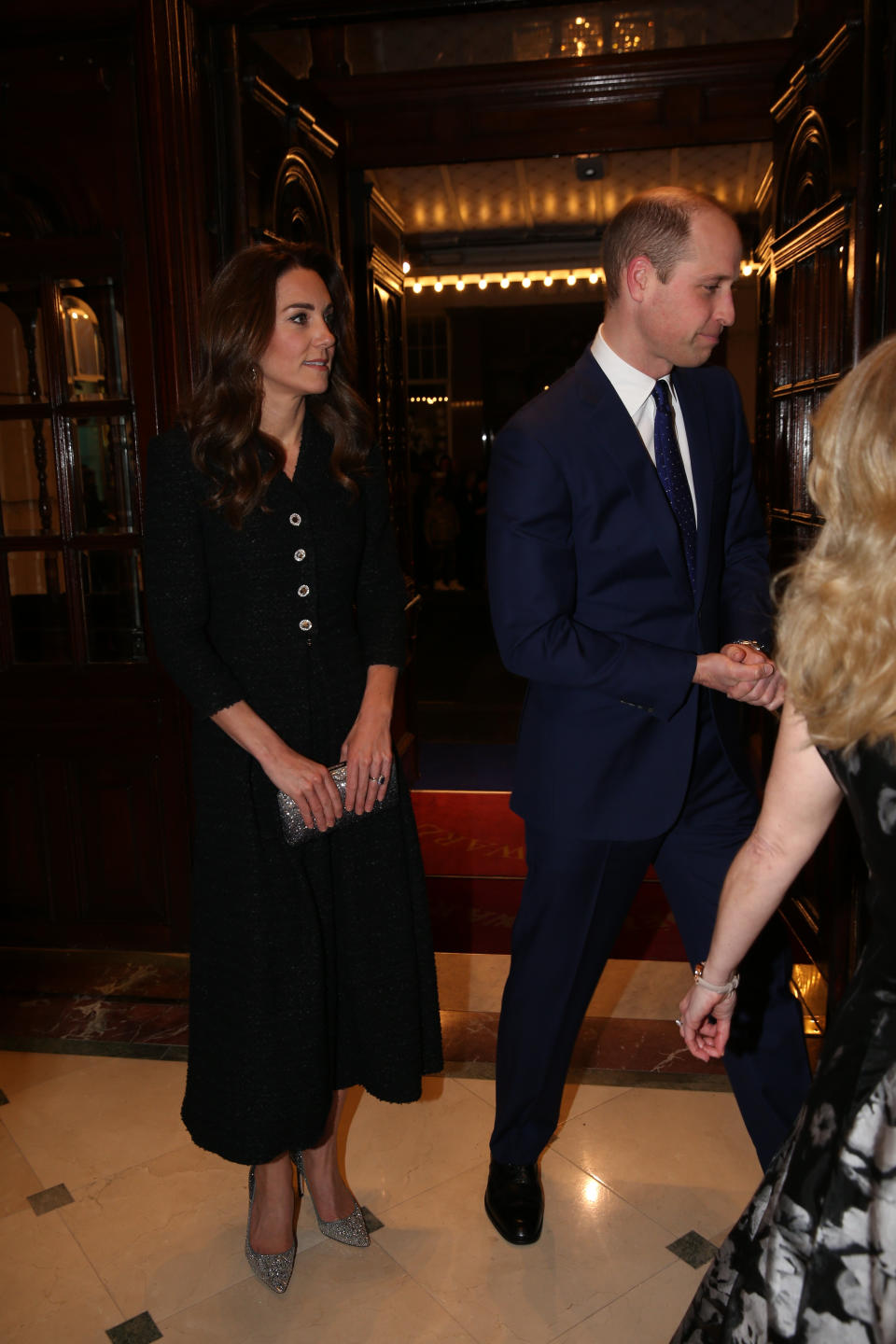 The Duke and Duchess of Cambridge attend a special performance of Dear Evan Hansen, at the Noel Coward Theatre in London.