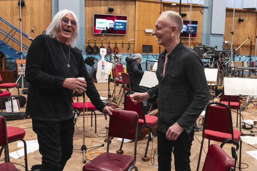 Joe Elliott and Phil Collen at Abbey Road