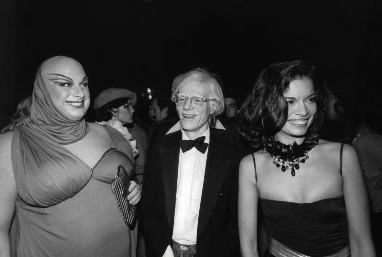 divine, warhol and bianca jagger