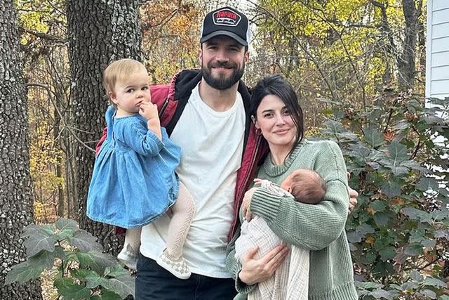 <p>Sam Hunt/Instagram</p> Sam and Hannah Hunt with their children Lucy and Lowry