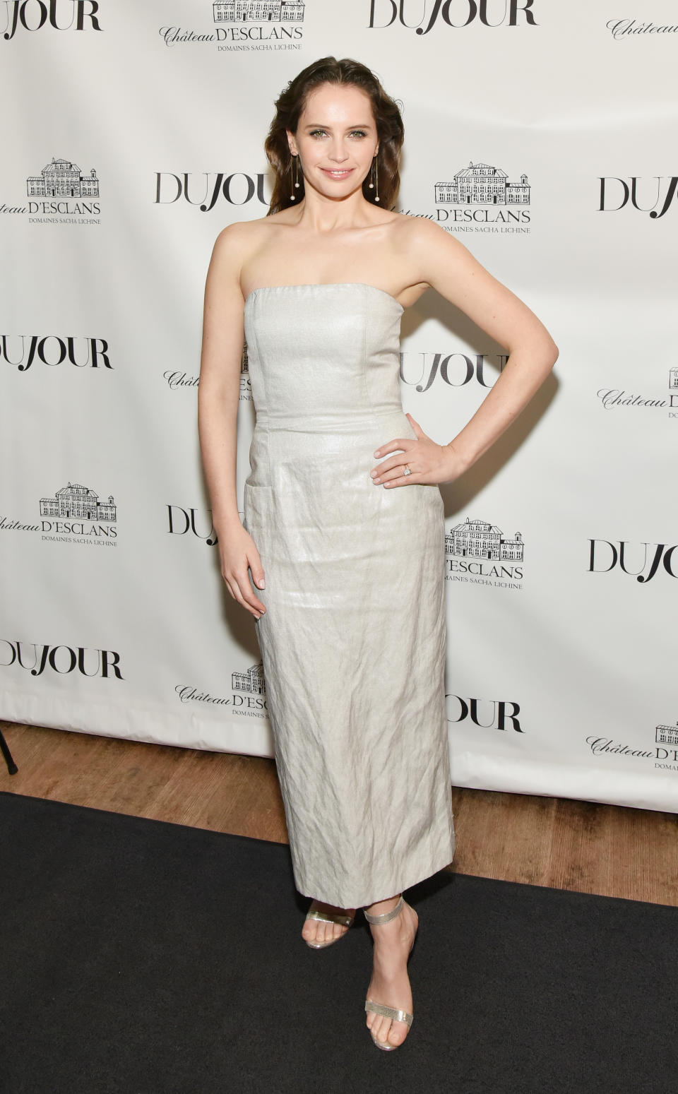 Felicity Jones lors d’une soirée DuJour à New York