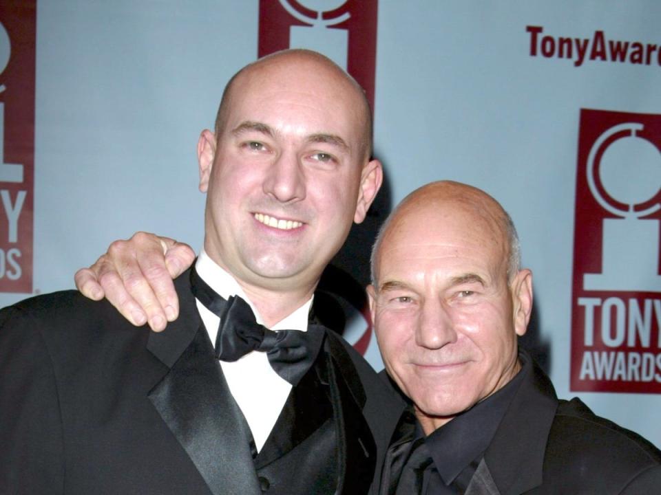 Sir Patrick Stewart with son Daniel in 2004 (Matt Baron/BEI/Shutterstock)