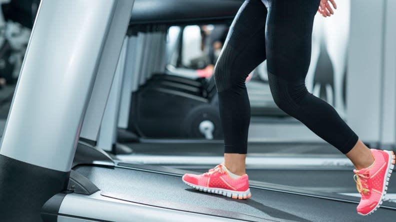 Feel your muscles even more and walk on an incline.