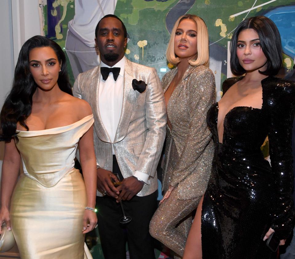 Kim Kardashian, Kanye West, Khloe Kardashian, and Kylie Jenner