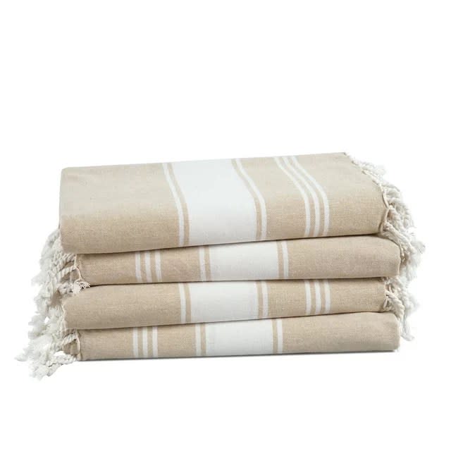 Walmart's New $14 Oversized Beach Towels Are Giving Us Major East Hampton Ina Garten Vibes But for Way Less