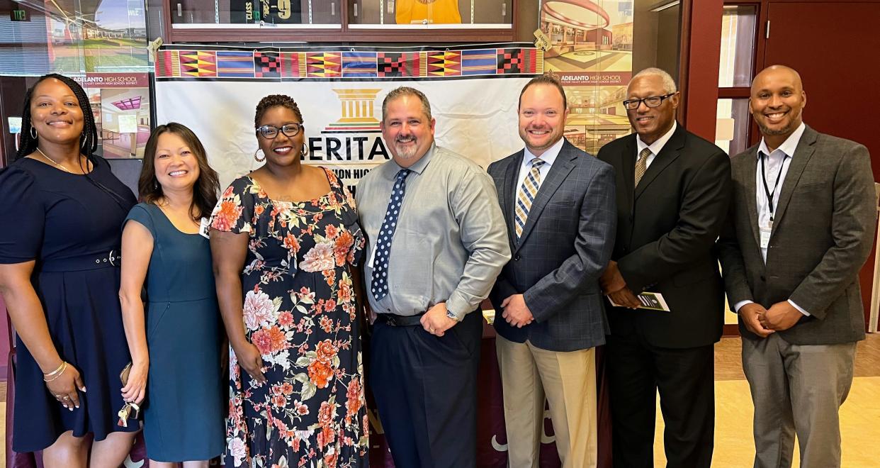 Local and regional educators and administrators recently gathered for the Heritage Program kickoff at Adelanto High School.