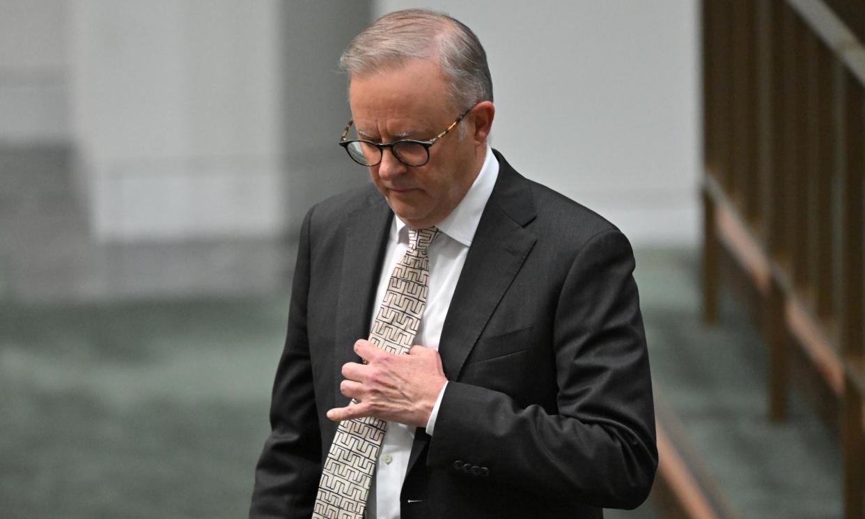 <span>The Albanese government failed to win bipartisan support for a bill threatening non-citizens with prison if they don’t cooperate with their deportation.</span><span>Photograph: Mick Tsikas/AAP</span>