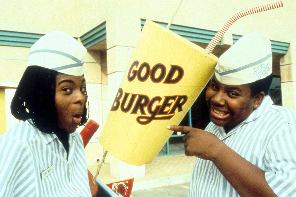 <p>Paramount/Getty</p> Kel Mitchell and Kenan Thompson in 