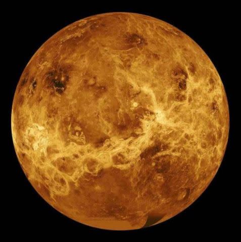 金星電腦模擬圖。（圖／翻攝自推特）