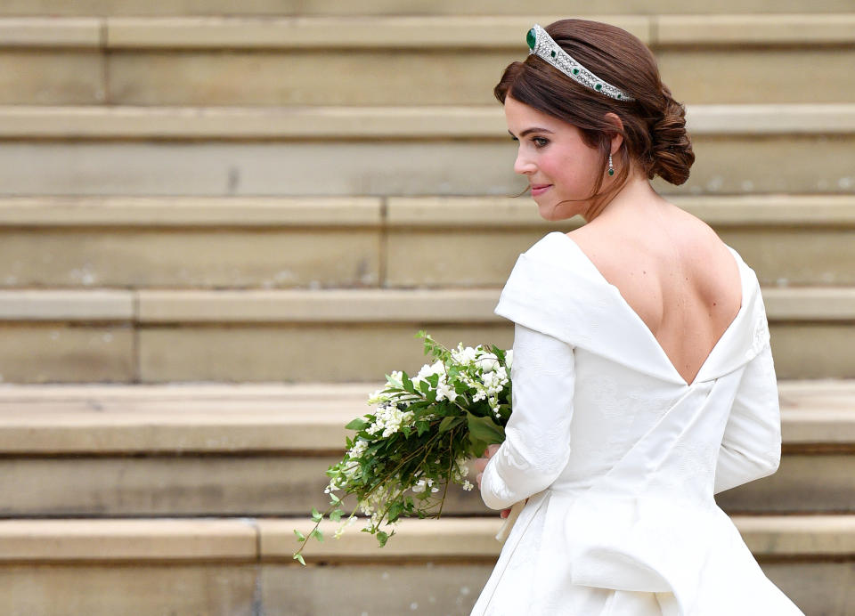 October: Princess Eugenie’s backless wedding dress