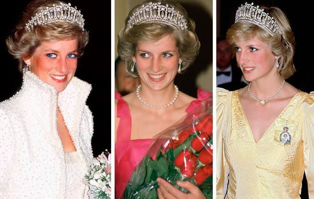 Diana was a big fan of the tiara. Photo: Getty