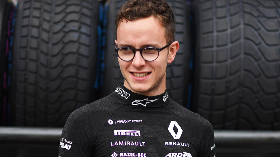 French driver Anthoine Hubert, pictured during the Monaco GP in May, 2019.