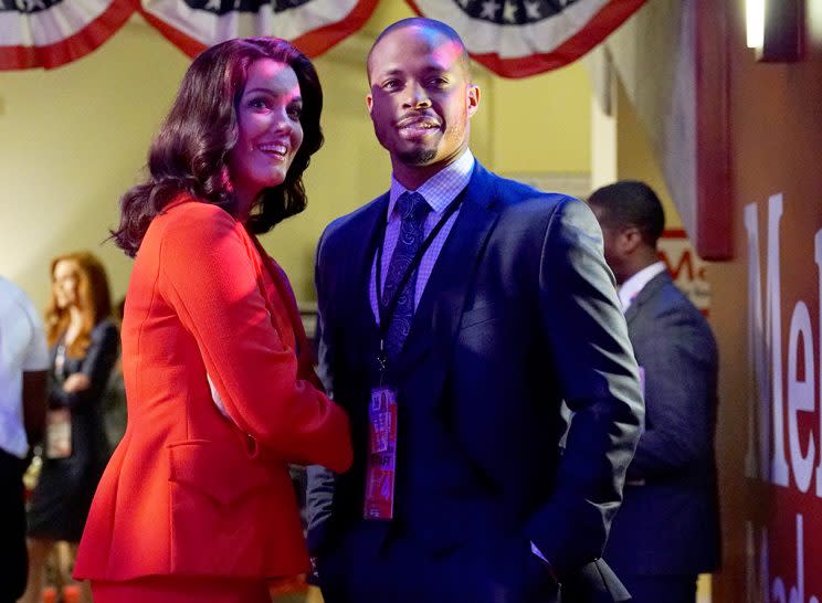 Bellamy Young and Cornelius Smith Jr. (Credit: ABC/Getty Images)  