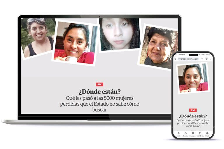 "¿Dónde están? Qué les pasó a las 5000 mujeres perdidas que el Estado no sabe cómo buscar". El trabajo de investigación de LA NACION ganador del premio de la Online News Association