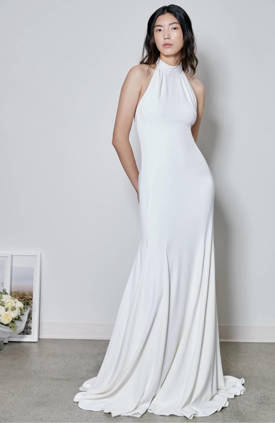 Stella McCartney F18 Magnolia Halter Wedding Dress (Photo: Nordstrom)