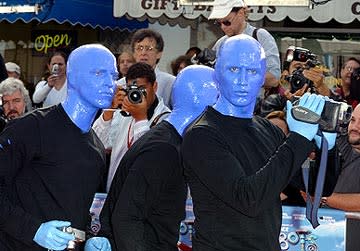 Blue Man Group at the Westwood premiere of 20th Century Fox's Robots