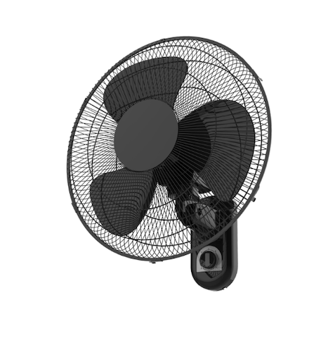 Pelonis 3-Speed Oscillating Wall Mount Fan