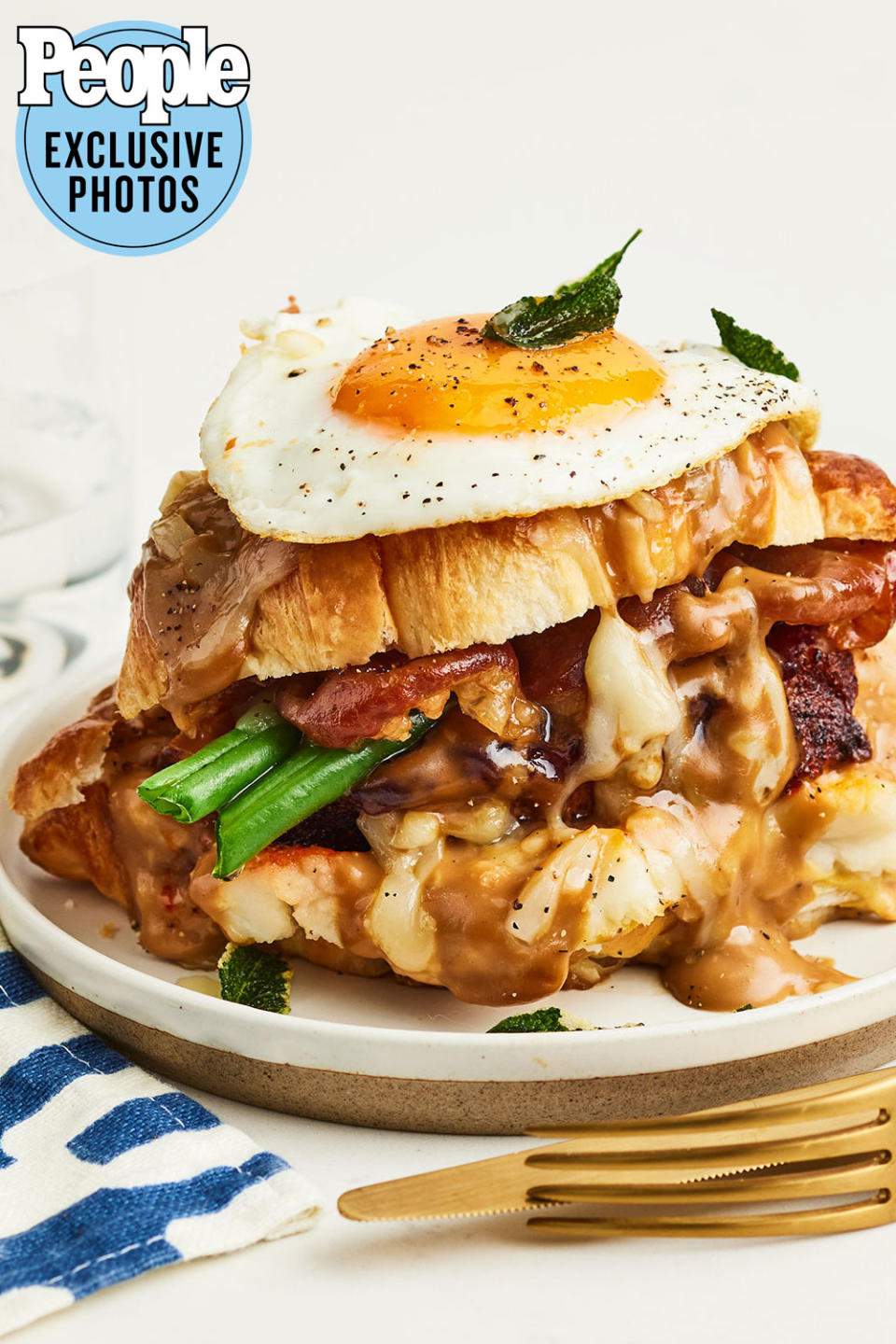 Turkey & Croissant Croque Madame