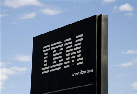 The sign at the IBM facility near Boulder, Colorado September 8, 2009. REUTERS/Rick Wilking