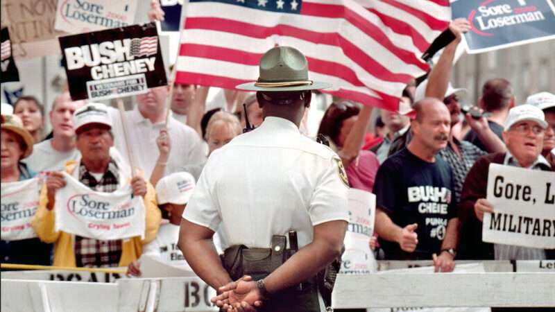 Voters protesting the 2000 election fiasco in Florida