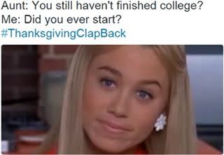 thanksgiving meme college