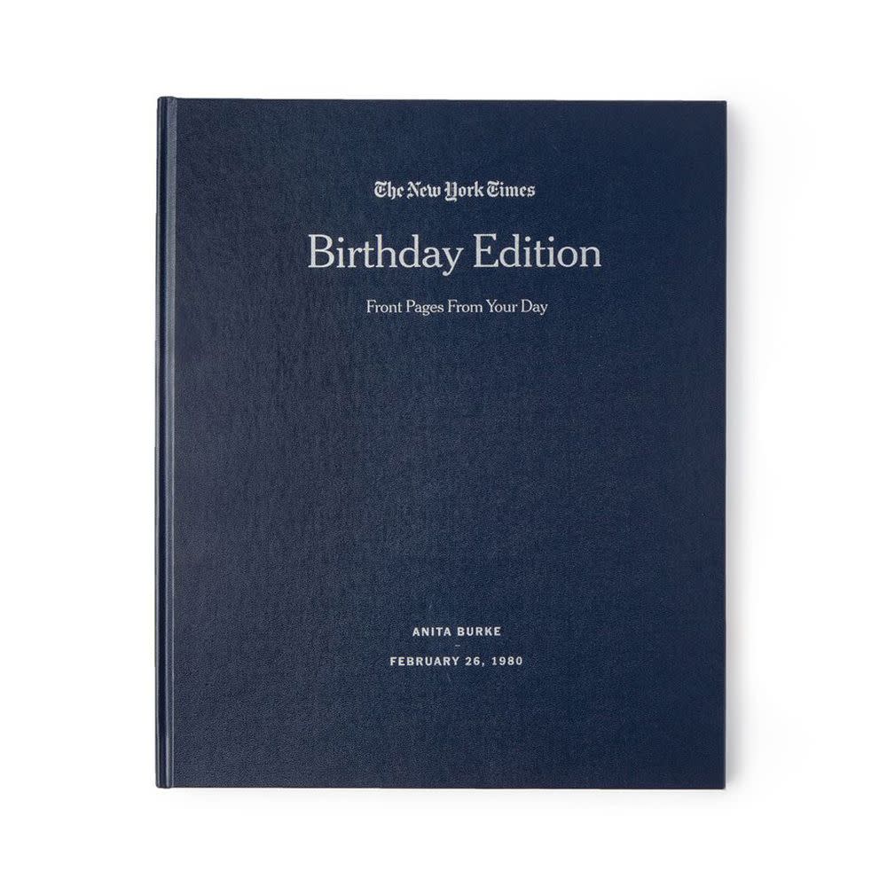 <p><a href="https://go.redirectingat.com?id=74968X1596630&url=https%3A%2F%2Fwww.uncommongoods.com%2Fproduct%2Fnew-york-times-custom-birthday-book&sref=https%3A%2F%2Fwww.elle.com%2Ffashion%2Fshopping%2Fg43741738%2Fgifts-for-new-dad%2F" rel="nofollow noopener" target="_blank" data-ylk="slk:Shop Now;elm:context_link;itc:0;sec:content-canvas" class="link rapid-noclick-resp">Shop Now</a></p><p>New York Times Custom Birthday Book</p><p>$99.95</p><p>uncommongoods.com</p>