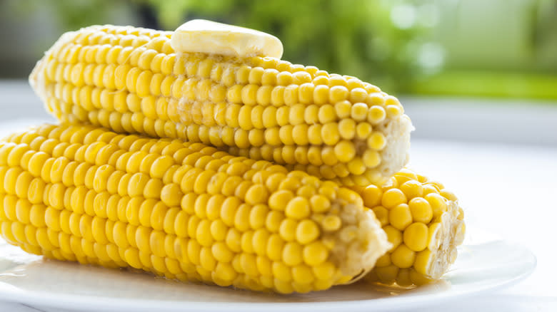 Corn on the cob with butter