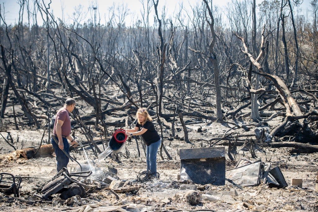 Wildfire Florida Panhandle (ASSOCIATED PRESS)