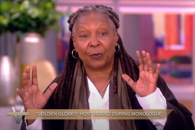 <p>The View/ Youtube</p> Whoopi Goldberg during Jan. 8, 2024 episode of "The View."