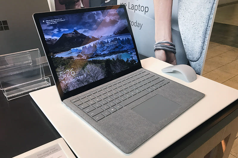 Hands-on with the Microsoft Surface Laptop: it's a pretty laptop