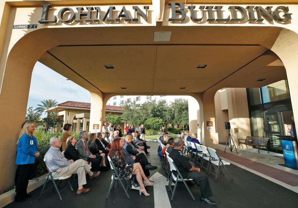 A ribbon cutting ceremony for the Lohman Building was held at Halifax Health in Daytona Beach on Friday, but in reality, the Lohman Diabetes Center of Excellence within the building has been operating since 2020 and is already reaching patient capacity. Nancy and Lowell Lohman donated $4 million to create the center.