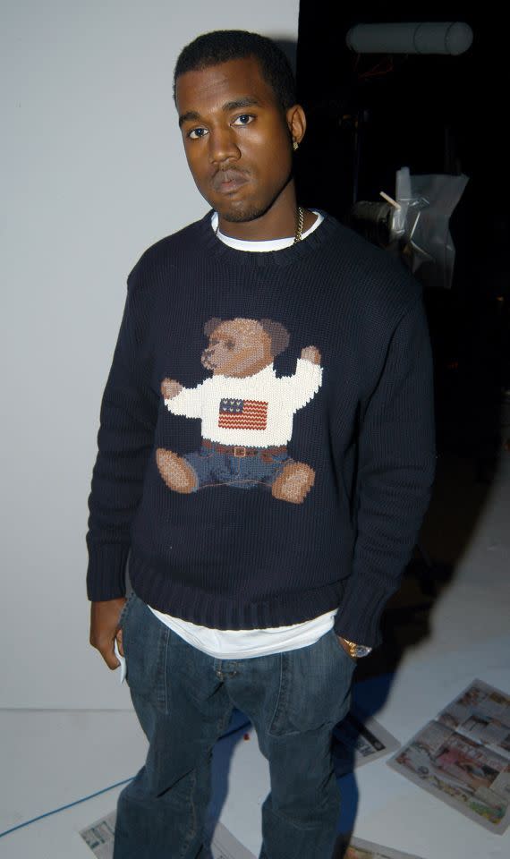 Kanye West porte un pull Polo Bear