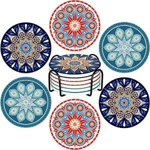 best hostess gift ideas ankzon ceramic drink coasters