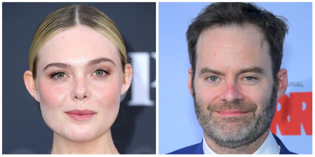 Elle Fanning (left) and Bill Hader (right). (Photo: Steve Granitz via Getty Images/Charley Gallay via Getty Images Elle)