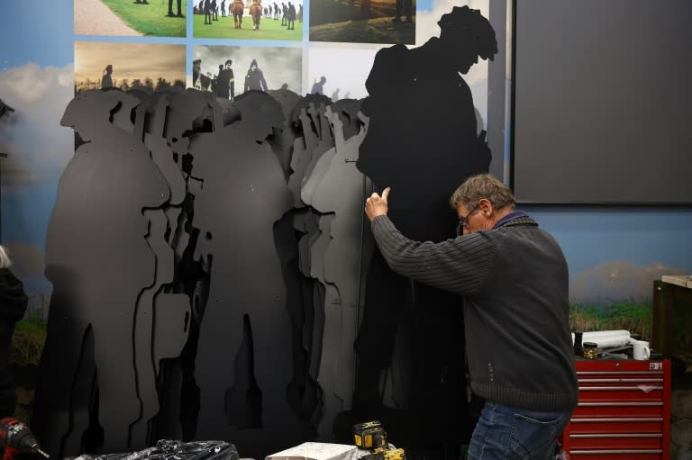 The 'Standing with Giants' project has constructed 1,475 metal silhouettes for the 80th anniversary of the D-Day landings (HENRY NICHOLLS)