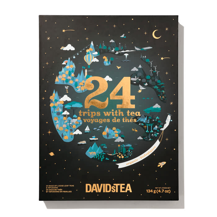 <p><a href="https://go.redirectingat.com?id=74968X1596630&url=https%3A%2F%2Fwww.davidstea.com%2Fus_en%2Fshop%2Fcollections%2Fholiday-collection%2F24-trips-with-tea-advent-calendar%2F202211114US01.html&sref=https%3A%2F%2Fwww.townandcountrymag.com%2Fstyle%2Ffashion-trends%2Fnews%2Fg2970%2Ffancy-advent-calendars%2F" rel="nofollow noopener" target="_blank" data-ylk="slk:Shop Now;elm:context_link;itc:0;sec:content-canvas" class="link ">Shop Now</a></p><p>24 Trips with Tea Advent Calendar</p><p>davidstea.com</p><p>$2.70</p>