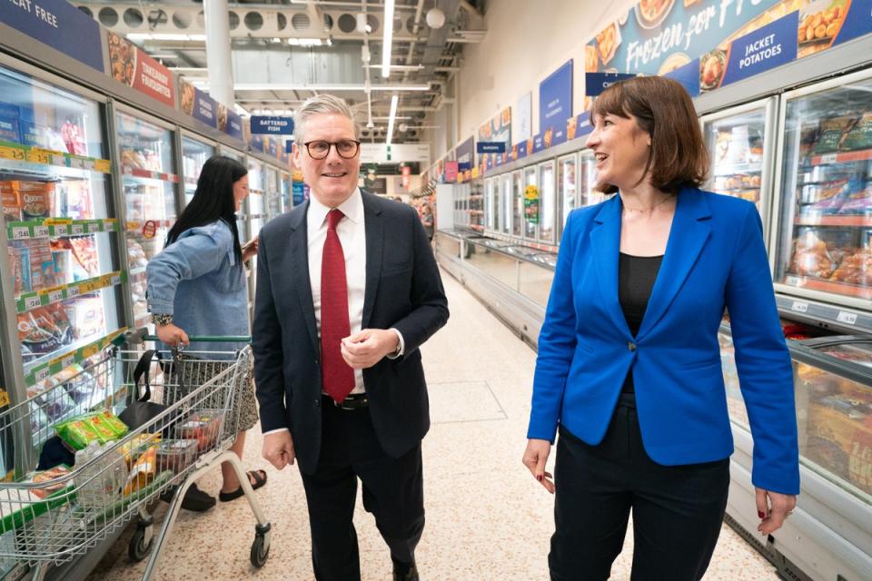 Labour Party leader Sir Keir Starmer and shadow chancellor Rachel Reeves (Stefan Rousseau/PA) (PA Wire)