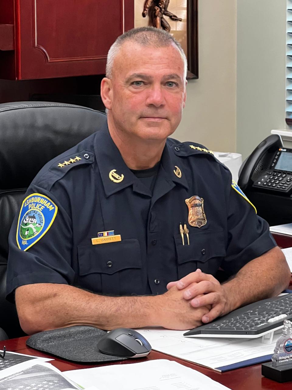 As Ashburnham Chief of Police Loring Barrett prepares for his July 15 retirement, he reflects on his 35 years in local law enforcement.