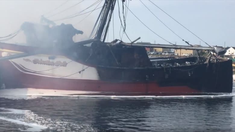 Twillingate fire that badly damaged longliner Sebastian Sails spreads to wharf