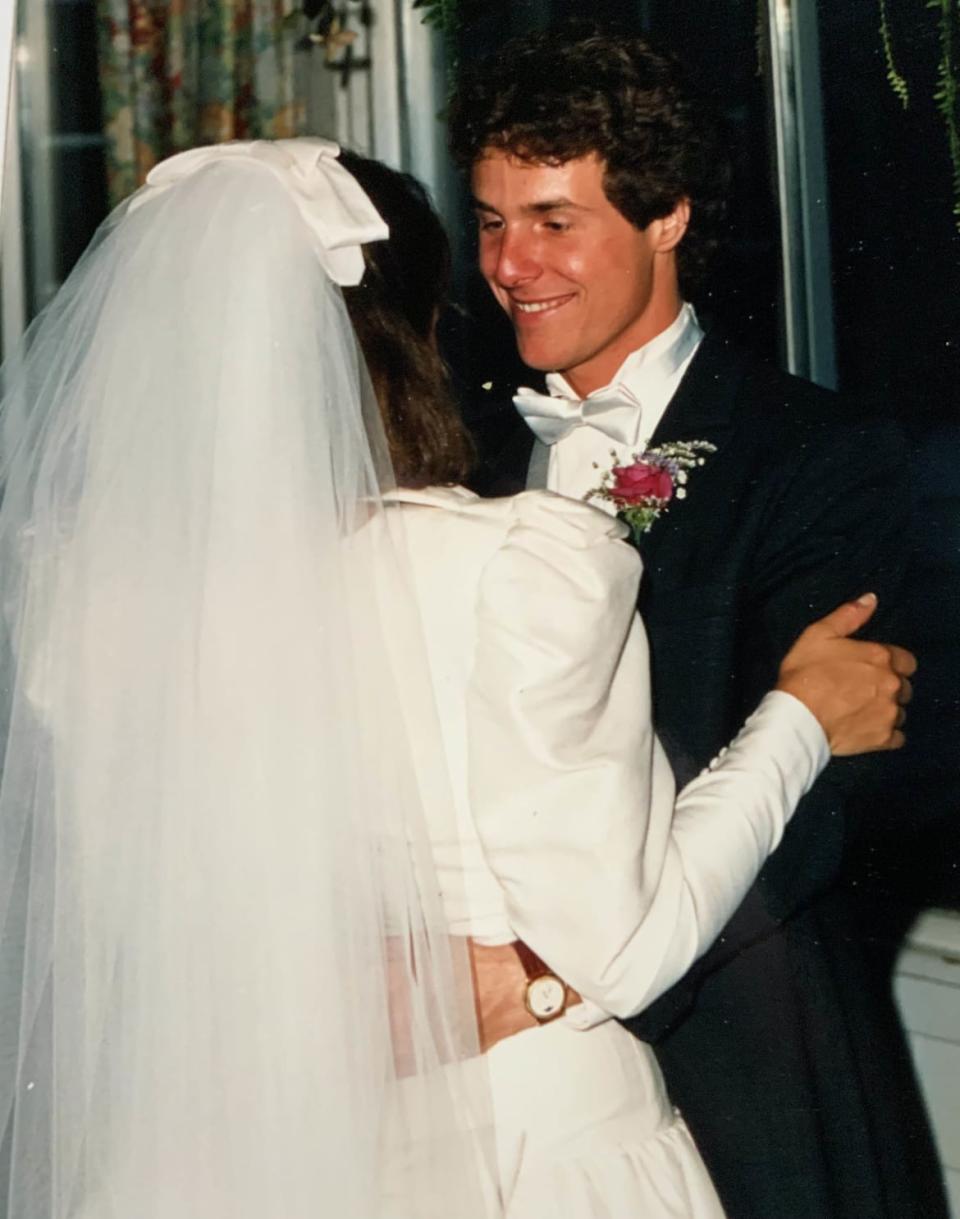 <div class="inline-image__caption"><p>Peter on his wedding day.</p></div> <div class="inline-image__credit">Courtesy Jenny Grosvenor</div>