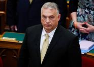 Hungarian PM Orban takes the oath of office in the Parliament in Budapest