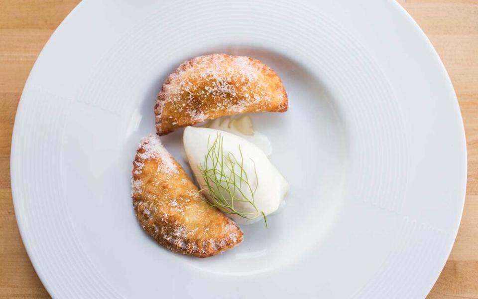 Apricot doughnuts with fromage blanc gelato at Flamant, in Annapolis. | Reema Desai