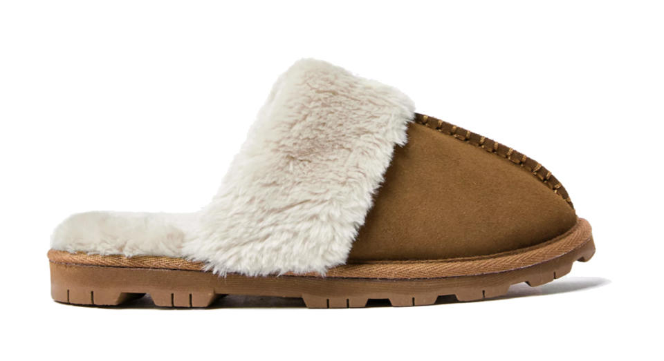 Suede Mule Slippers